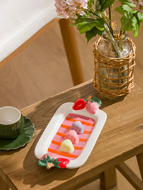 LCW HOME Çilek Baskılı Sunum Tabağı 23 cm - S6CU35Z8-M0T