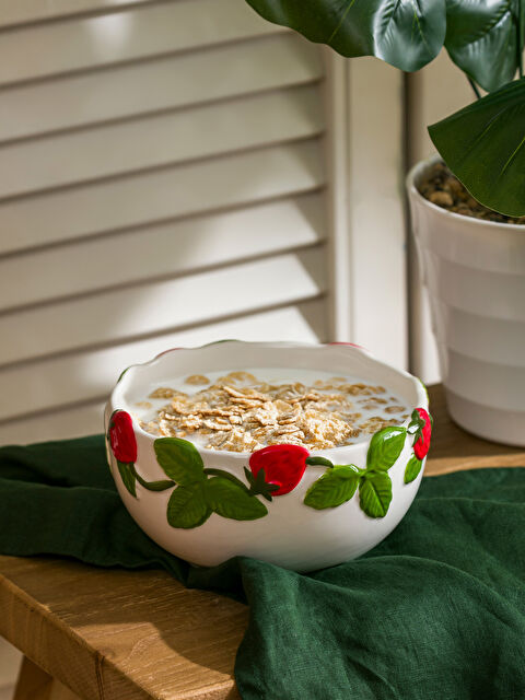 LCW HOME Çilek Baskılı Seramik Kase 14 cm - S6CY46Z8-M0T