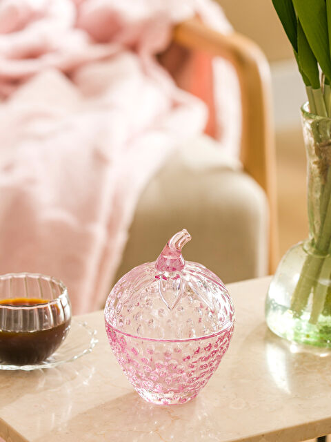 LCW HOME Decorative Glass Sugar Bowl 9 cm - S6CY52Z8-M0T