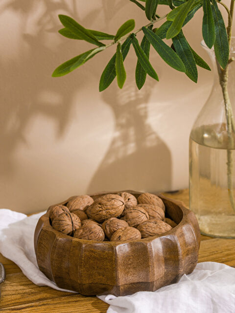 LC WAIKIKI Oyma Detaylı Ahşap Kase 20 cm - S6CY79Z8-M0T