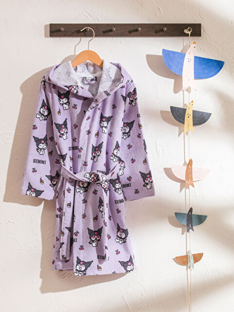 LCW HOME Kuromi Baskılı Kız Çocuk Bornoz - S6DC92Z4-P60
