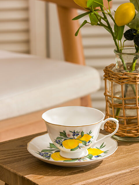 LCW HOME Limon Baskılı Tek Kişilik Kahve Fincanı 220 ml - S6DD51Z8-F9C