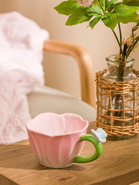 LCW HOME Floral Ceramic Mug, 350 ml - S6DD95Z8-F9C