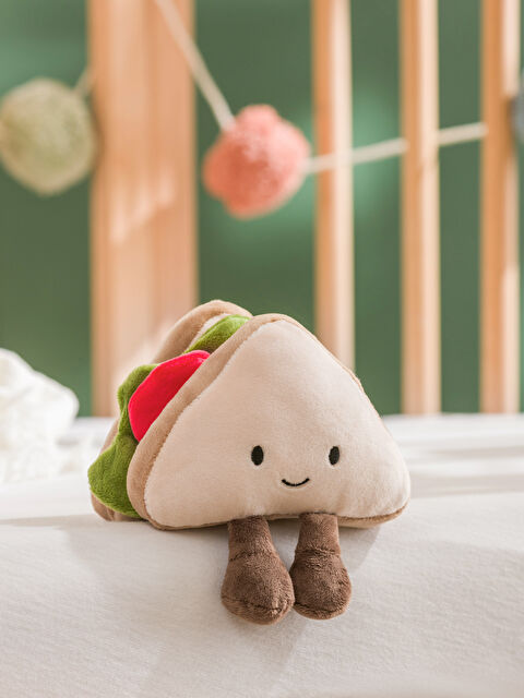LCW HOME Sandwich-patterned baby plush toy, 12 cm.