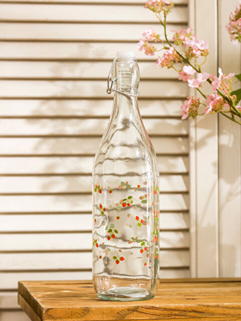 LCW HOME Γυάλινο Μπουκάλι Νερού με Εκτύπωση Φρούτων 1000 ml