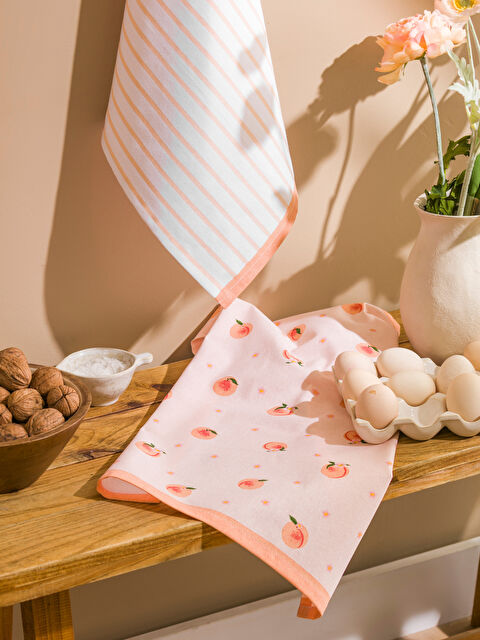 LCW HOME مجموعة فوطة شاي منقوشة 40x50 سم عبوتان - S6DT95Z8-F9C