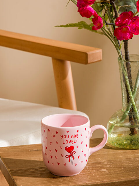 LCW HOME Kalp Baskılı Porselen Kupa 420 ml - S6FD37Z8-F9C