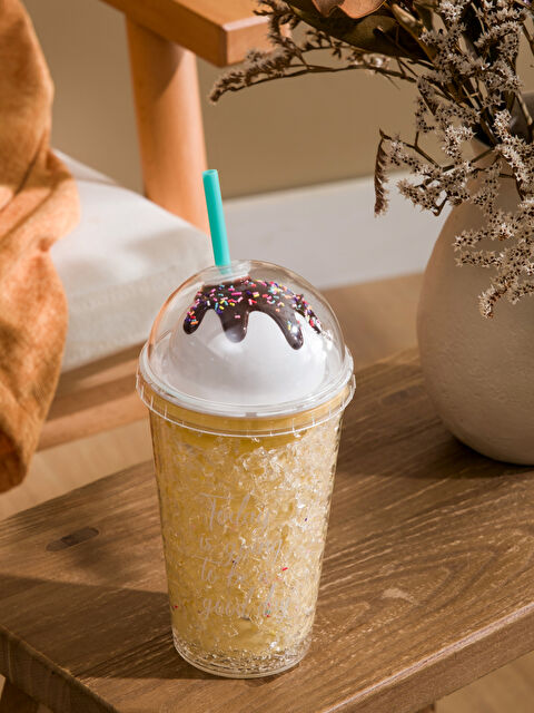 LCW HOME Dondurma Figürlü Pipetli Meşrubat Bardağı 450 ml