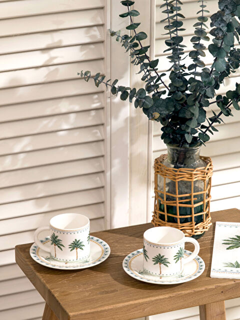 LCW HOME Porcelain Coffee Cup Set for 2 People - S6G403Z8-F9C