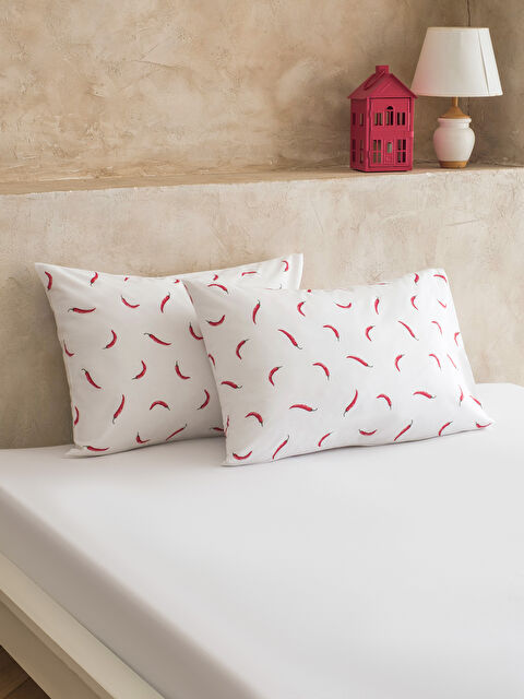 LCW HOME Desenli Pamuklu Yastık Kılıfı 2'li 50x70 cm