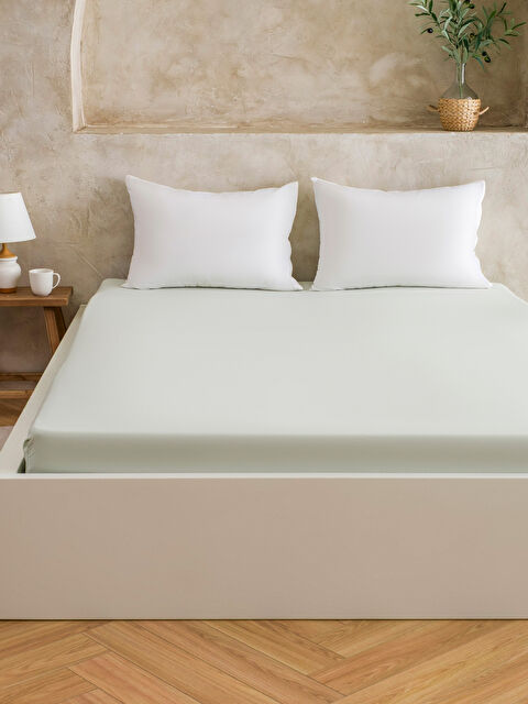 LCW HOME Çift Kişilik Lastikli Çarşaf - S6H148Z8-FWF