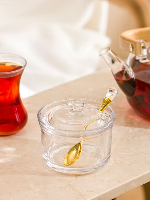 LCW HOME Glass Sugar Bowl 9 cm - S6HB64Z8-Q57