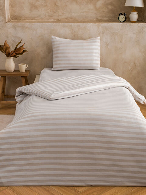 LCW HOME Çizgili Tek Kişilik Nevresim Takımı - S6HE11Z8-LE8