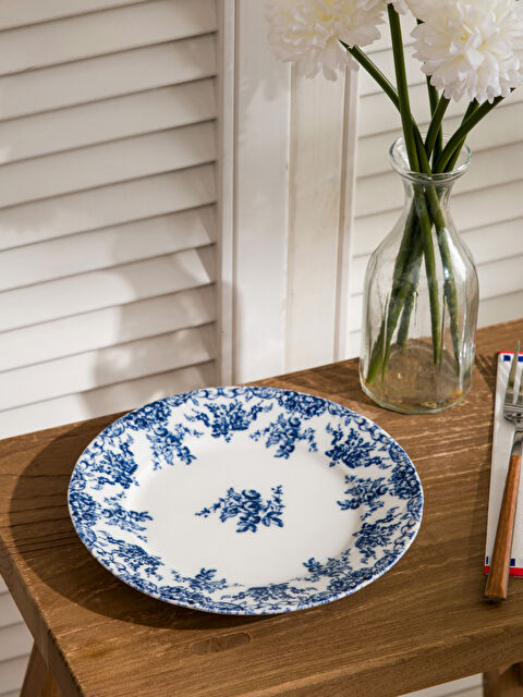 LCW HOME A patterned porcelain dessert plate. - S6HI07Z8-LQQ