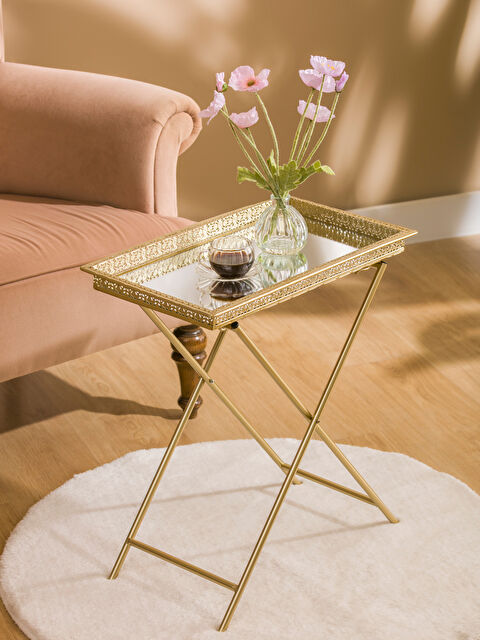 LC WAIKIKI Katlanabilir Ayaklı Aynalı Dekoratif Sehpa - S6HJ50Z8-LUL