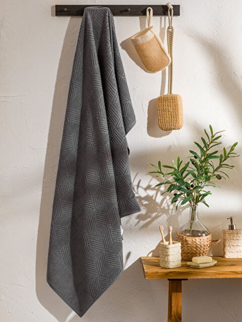 LCW HOME Pamuklu Banyo Havlusu 100x150 cm - S6HQ32Z8-HHY