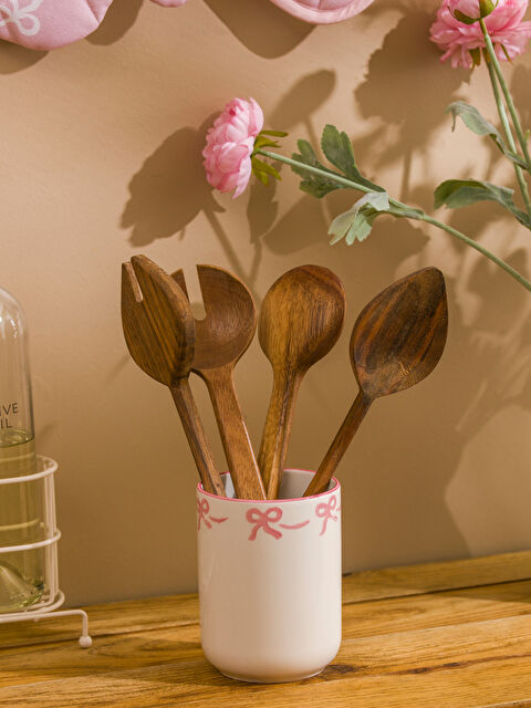 LCW HOME  Fiyonk Baskılı Seramik Kaşıklık 13 cm - S6HS66Z8-LT4