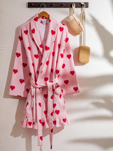 LCW HOME Kalp Desenli Kadın Bornoz - S6I963Z8-LTQ