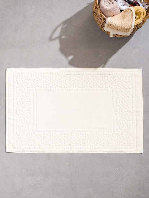 LCW HOME Geometrik Desenli Banyo Paspası 50x70 cm - S6ID97Z8-R9J