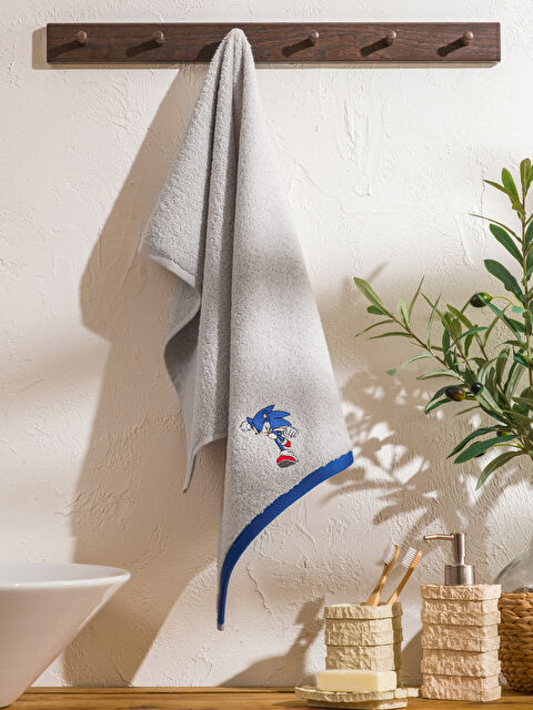 LCW HOME Sonic Nakışlı Pamuklu Yüz Havlusu 50x80 cm - S6IE01Z4-CTK