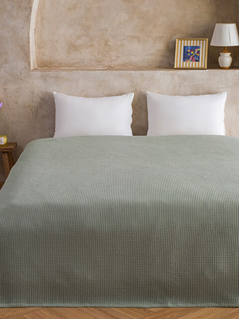 LCW HOME Desenli Çift Kişilik Pamuklu Pike