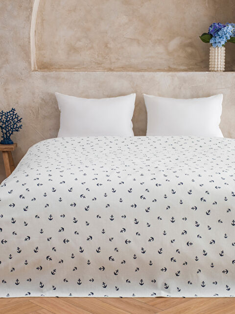 LCW HOME Çapa Desenli Çift Kişilik Pike