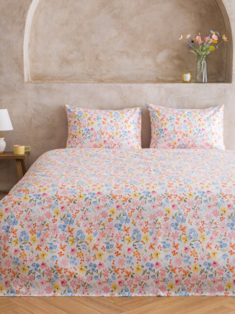 LCW HOME Çiçek Desenli Çift Kişilik Pike Takımı