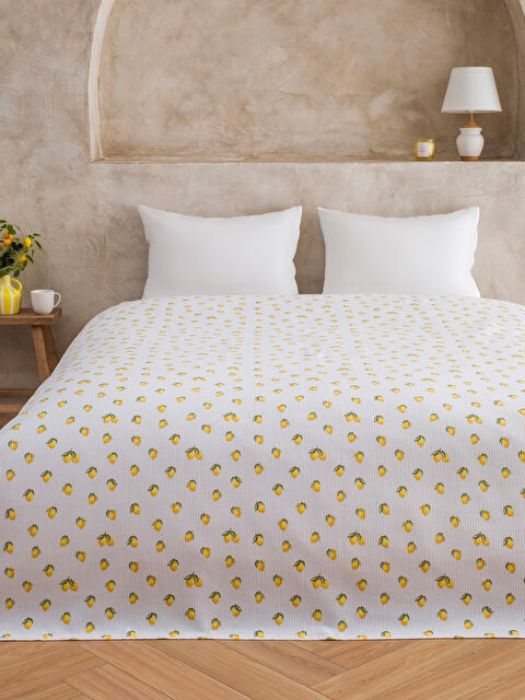 LCW HOME Limon Desenli Çift Kişilik Pike