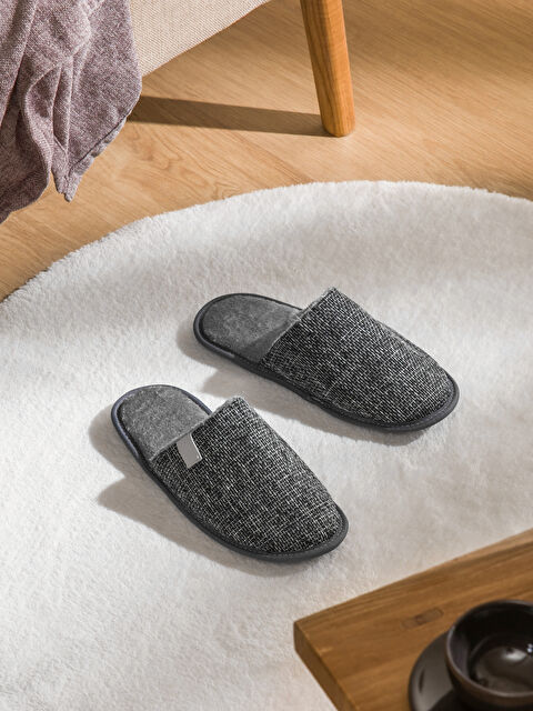 LCW STEPS Desenli Erkek Ev Terliği - S6JI19Z8-DBQ