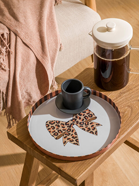 LCW HOME Fiyonk Baskılı Metal Tepsi  24 cm - S6JM82Z8-F9C