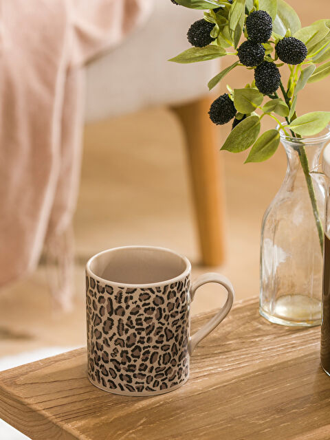 LCW HOME Leopar Desenli Porselen Kupa 290 ml - S6JT91Z8-D3Y