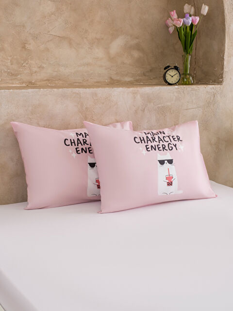 LCW HOME Baskılı Dokuma Yastık Kılıfı 2'li 50x70 cm - S6JV75Z8-F9C