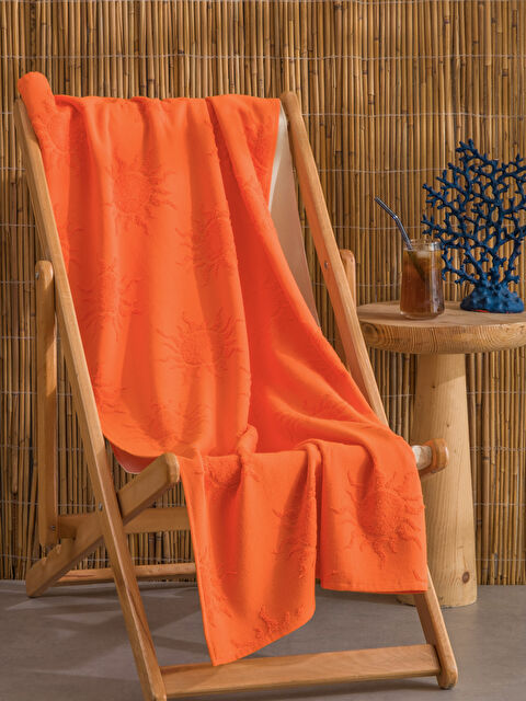 LCW ECO Woman ORANGE Beach Towel - S6K776Z8-GBU