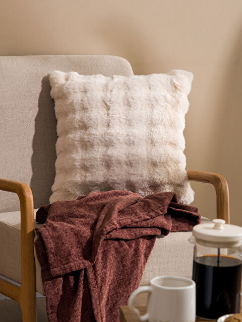 LCW HOME Pelüş Kırlent Kılıfı 45x45 cm - S6KA79Z8-EEW