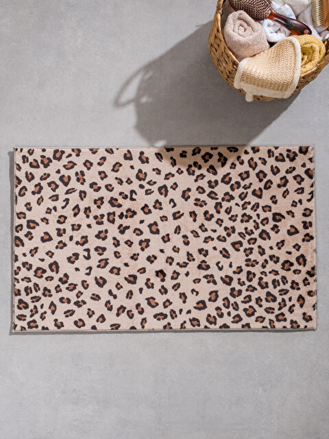 LCW HOME Leopar Desenli Kapı Önü Paspası 50x80 cm - S6KE87Z8-F9C