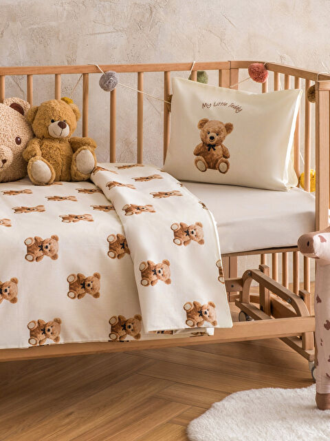 LCW HOME Ayıcık Baskılı Bebek Nevresim Takımı - S6KM49Z1-L7Y