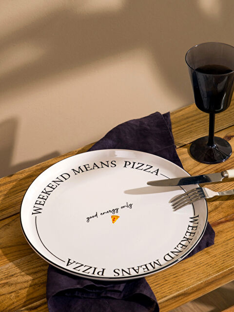 LCW HOME Baskılı Seramik Servis Tabağı 28 cm - S6L994Z8-F9C