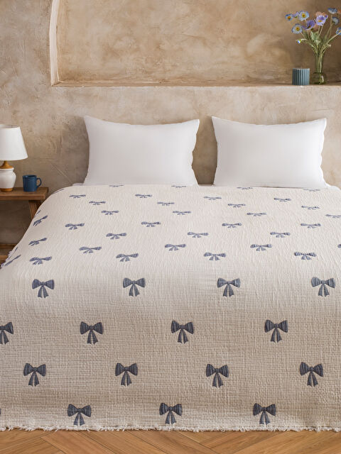 LCW HOME Fiyonk Baskılı Çift Kişilik Yatak Örtüsü  - S6MN12Z8-F9C