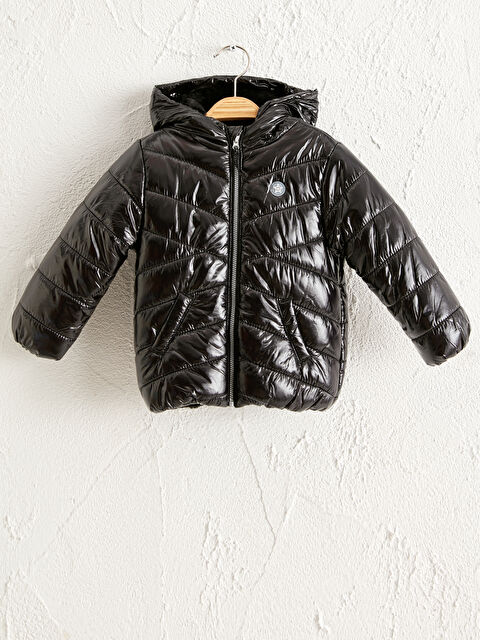 LCW baby Короткое пальто с капюшоном для малышки девочки - 0W0480Z1-CVL