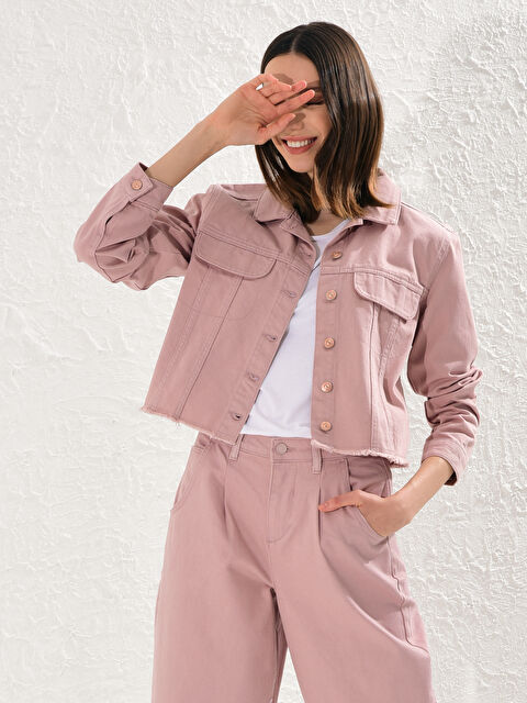 LCW Vision Veste en Jean à Manches Longues pour Femmes Coupe Standard - 0WAN01Z8-DE0