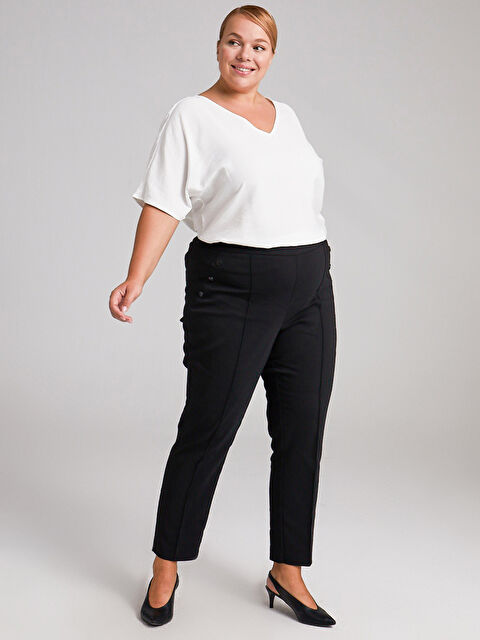 LCWAIKIKI Basic Ankle Length Carrot Fit Trousers - 0WCF33Z8-CVL