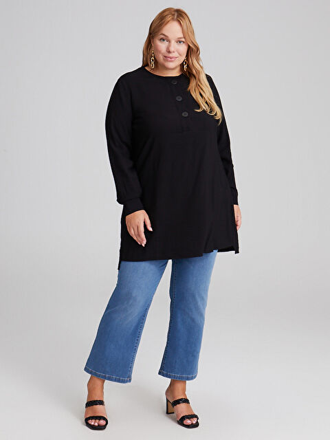 LCWAIKIKI Classic Crew Neck Long Sleeve Women's Tunic