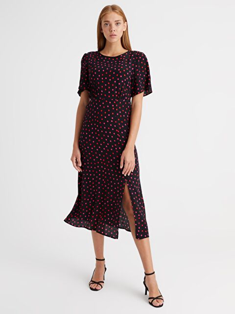 LCW Limited Spotty Viscose Dress - 0WFF90Z8-LQJ