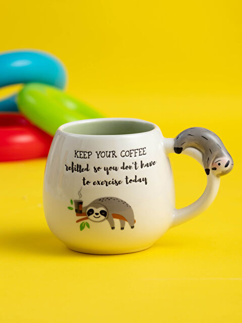 LCW HOME Rakun Figürlü Seramik Kupa Bardak - W11206Z8-F9C