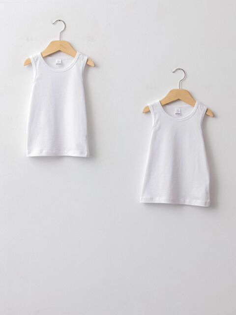 LCW baby Бебешки потник с кръгло деколте - 2 опаковки - W12501Z1-E5X