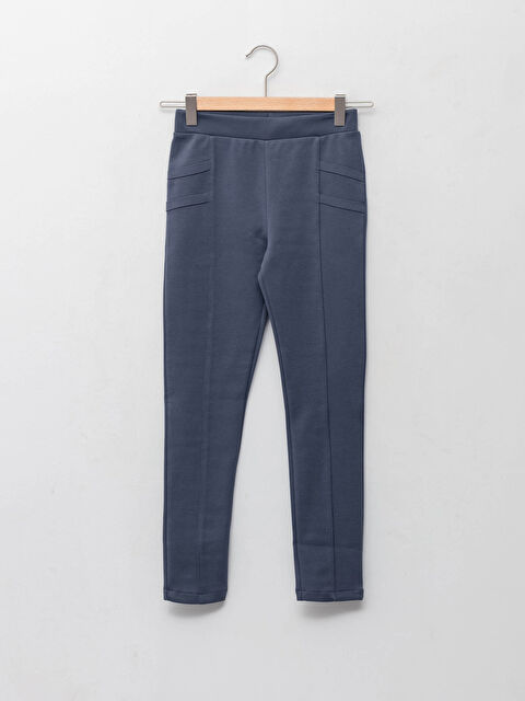 LCW Kids Girls' Basic Leggings Trousers with Elasticated Waist - W1FP46Z4-HJV