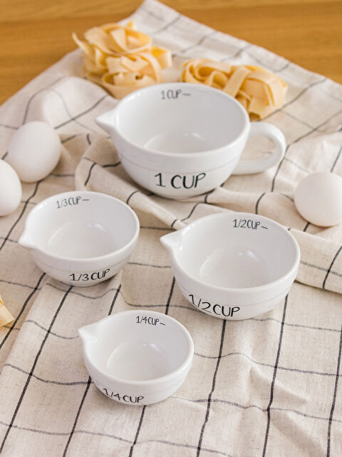 LCW HOME 4 Parça Seramik Ölçü Kabı Seti - W3DR14Z8-KE8