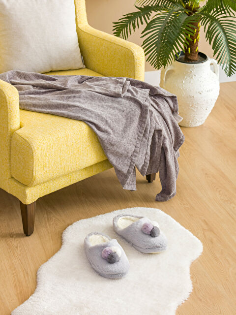 LCW STEPS Ponpon Detaylı Kadın Ev Terliği - W3FC73Z8-CWL