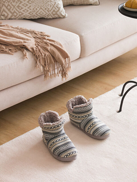 LCW STEPS Desenli Erkek Ev Botu - W3IU27Z8-CWL