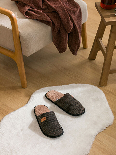 LCW STEPS Patterned Men's Home Slippers - W4CA16Z8-CR8